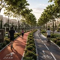 Bike & Running Lanes